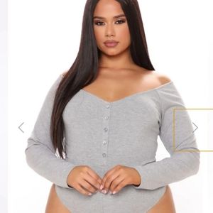 Heather Grey Bodysuit